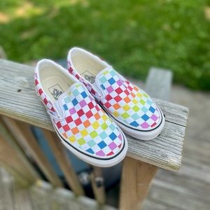 Women’s rainbow vans